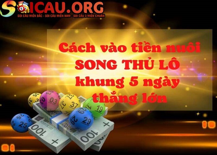 Cách vào tiền nuôi song thủ lô khung 5 ngày thắng lớn