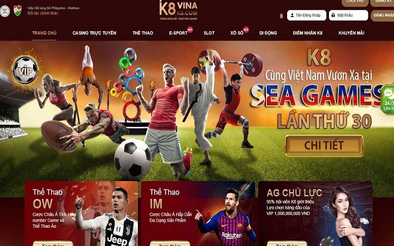 K8 là cổng game cá cược chuyên nghiệp
