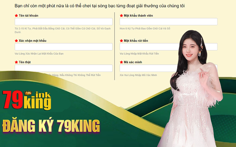 Một số lưu ý quan trọng trong khi đăng ký 79King