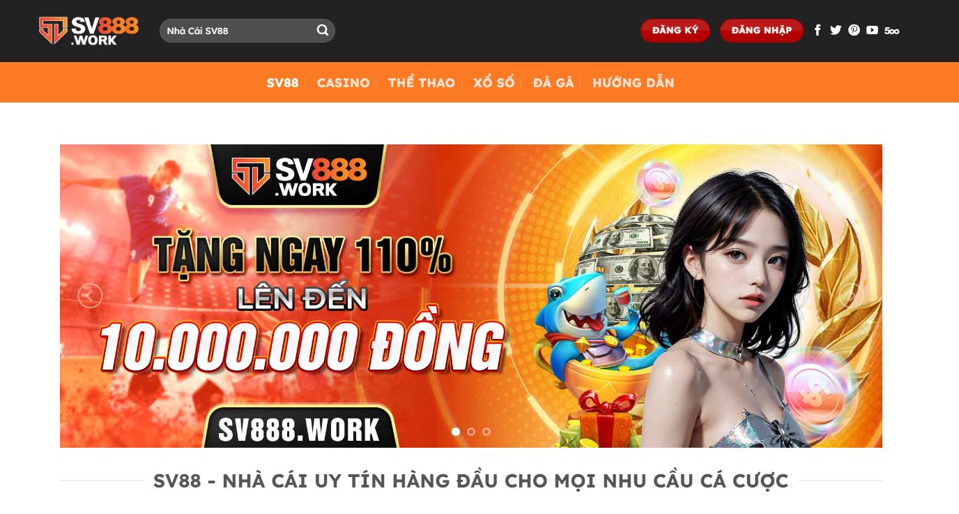 Đăng ký tài khoản tại SV88 sẽ giúp trải nghiệm nhiều tựa game hay