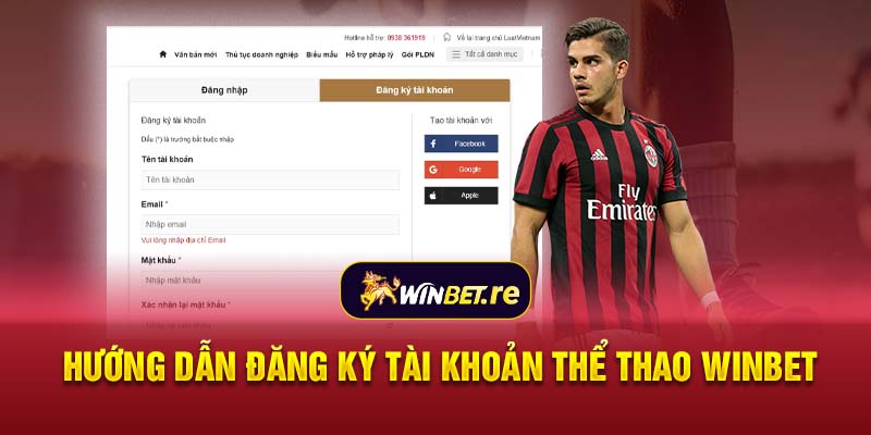 Hướng dẫn đăng ký tài khoản thể thao WINBET