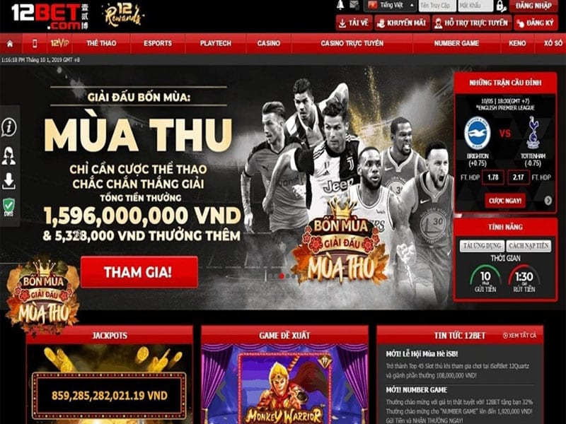 12Bet được đánh giá là nhà cái uy tín