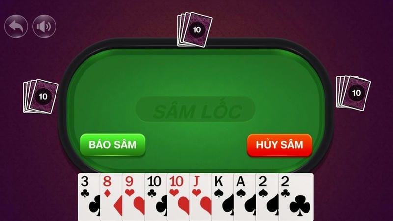Giao diện Sâm Lốc hấp dẫn trên game bài Go88 cho người mới.